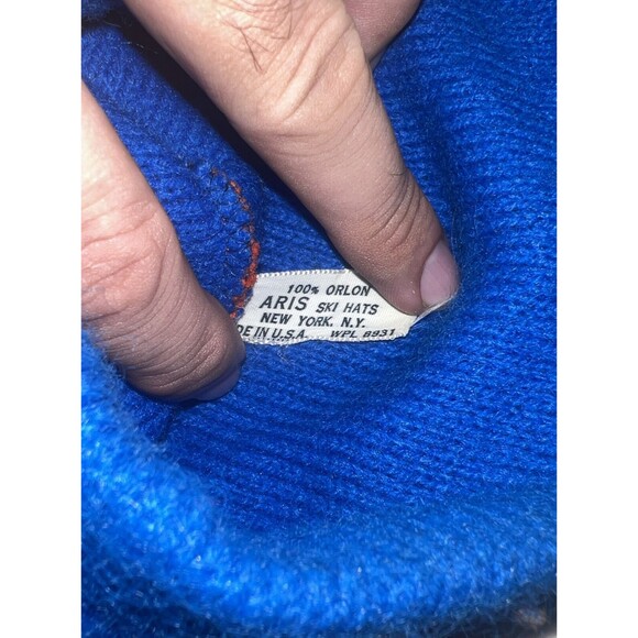 Vintage Aris Ski Hats Beanie Skull Cap Toque Fair Isle Knit New York USA RARE - Picture 3 of 3